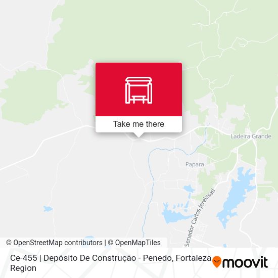 Ce-455 | Depósito De Construção - Penedo map