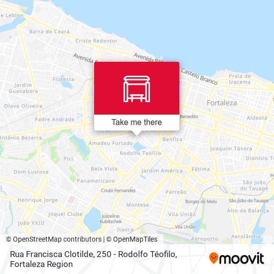 Rua Francisca Clotilde, 250 - Rodolfo Téofilo map
