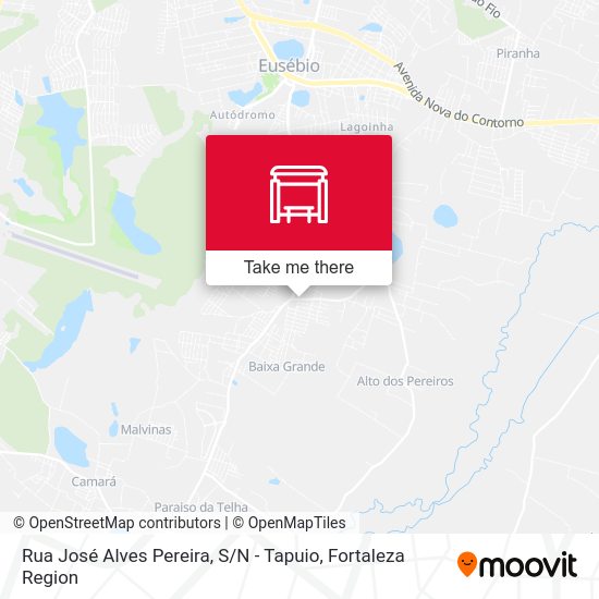 Rua José Alves Pereira, S / N - Tapuio map