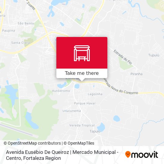 Mapa Avenida Eusébio De Queiroz | Mercado Municipal - Centro