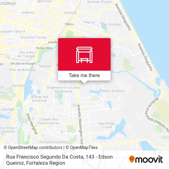 Rua Francisco Segundo Da Costa, 143 - Edson Queiroz map