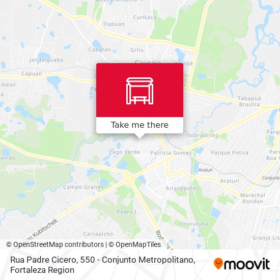 Rua Padre Cicero, 550 - Conjunto Metropolitano map