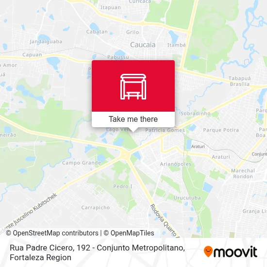 Rua Padre Cicero, 192 - Conjunto Metropolitano map