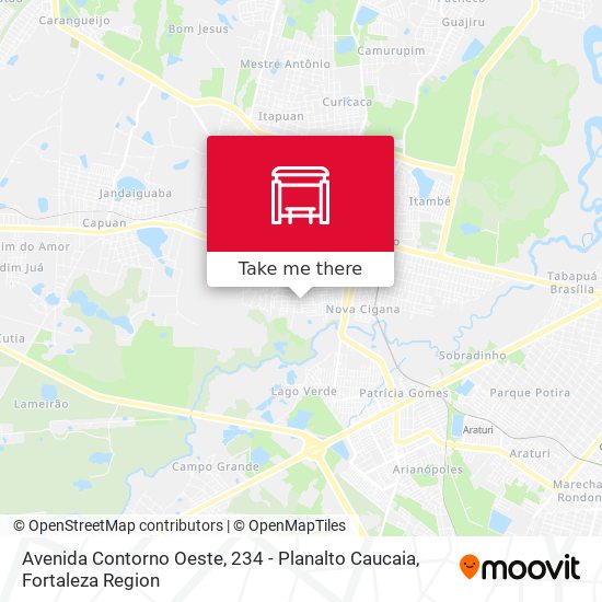 Avenida Contorno Oeste, 234 - Planalto Caucaia map