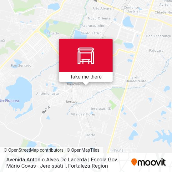 Avenida Antônio Alves De Lacerda | Escola Gov. Mário Covas - Jereissati I map