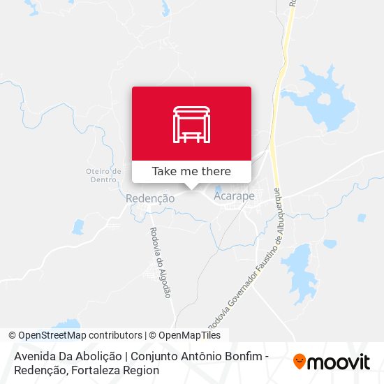 Avenida Da Abolição | Conjunto Antônio Bonfim - Redenção map