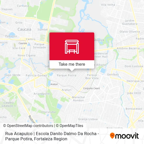 Rua Acapulco | Escola Danilo Dalmo Da Rocha - Parque Potira map