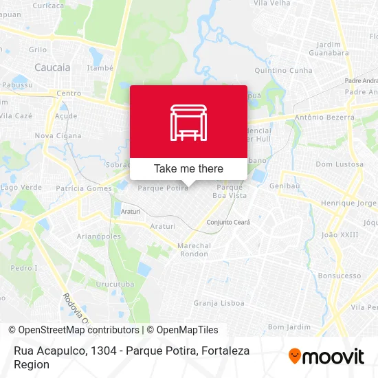 Rua Acapulco, 1304 - Parque Potira map