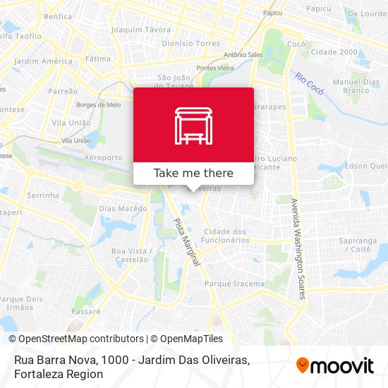 Rua Barra Nova, 1000 - Jardim Das Oliveiras map