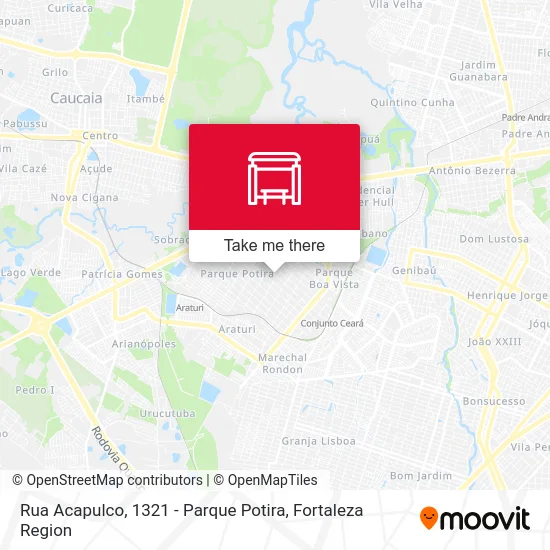 Rua Acapulco, 1321 - Parque Potira map