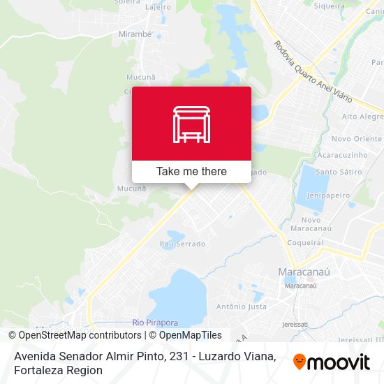 Avenida Senador Almir Pinto, 231 - Luzardo Viana map