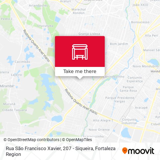 Rua São Francisco Xavier, 207 - Siqueira map