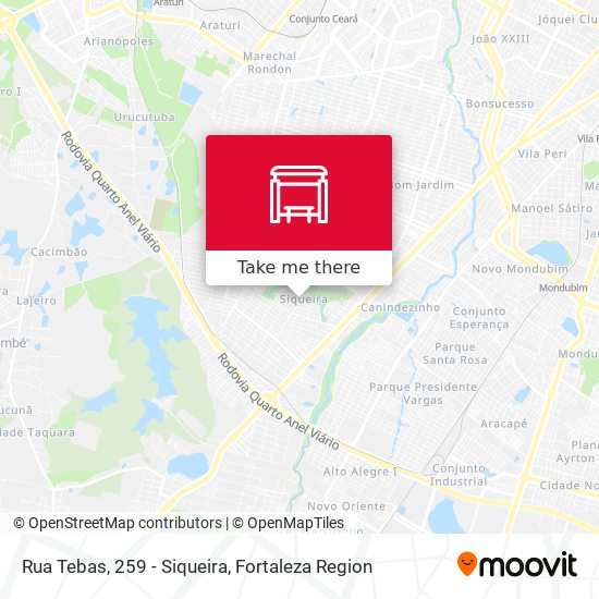 Rua Tebas, 259 - Siqueira map