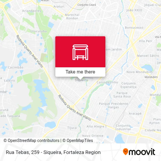 Rua Tebas, 259 - Siqueira map