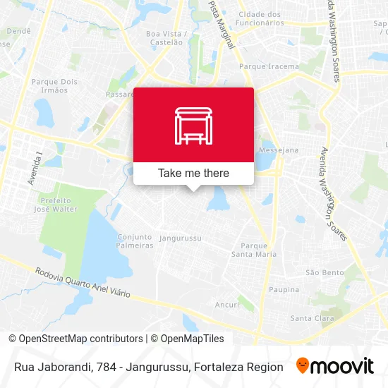 Rua Jaborandi, 784 - Jangurussu map