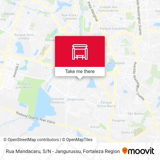 Rua Mandacaru, S / N - Jangurussu map