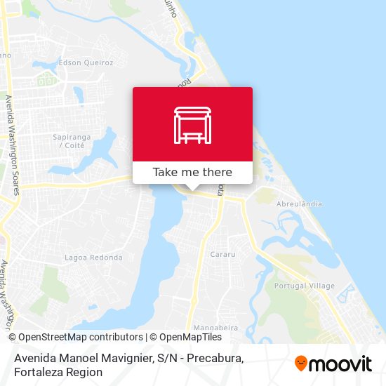 Avenida Manoel Mavignier, S / N - Precabura map