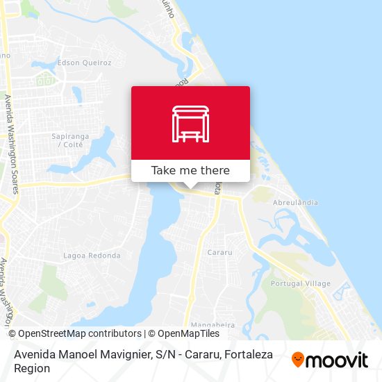Avenida Manoel Mavignier, S / N - Cararu map