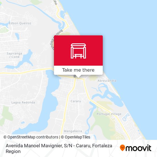 Avenida Manoel Mavignier, S / N - Cararu map