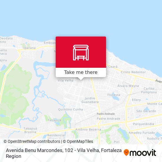 Avenida Benu Marcondes, 102 - Vila Velha map