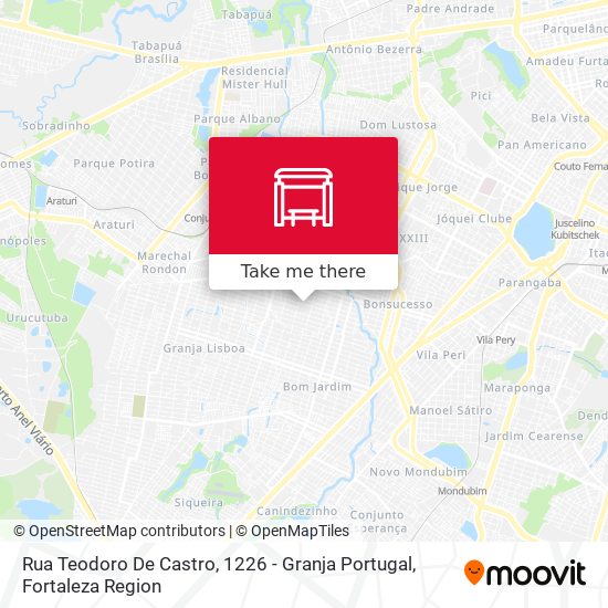 Rua Teodoro De Castro, 1226 - Granja Portugal map