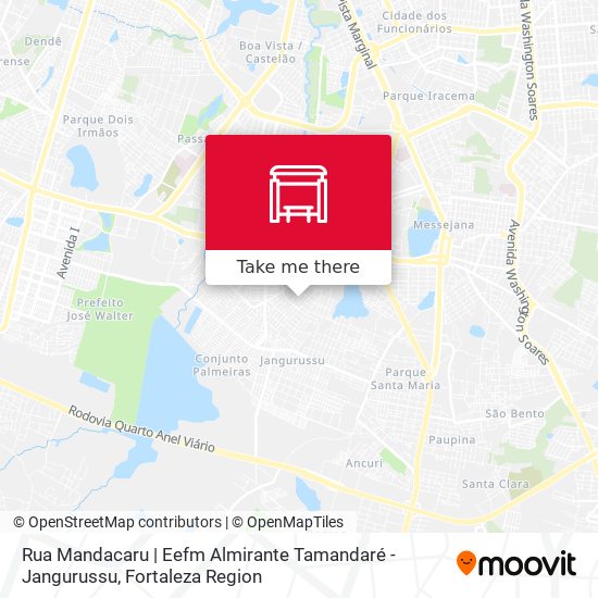 Rua Mandacaru | Eefm Almirante Tamandaré - Jangurussu map