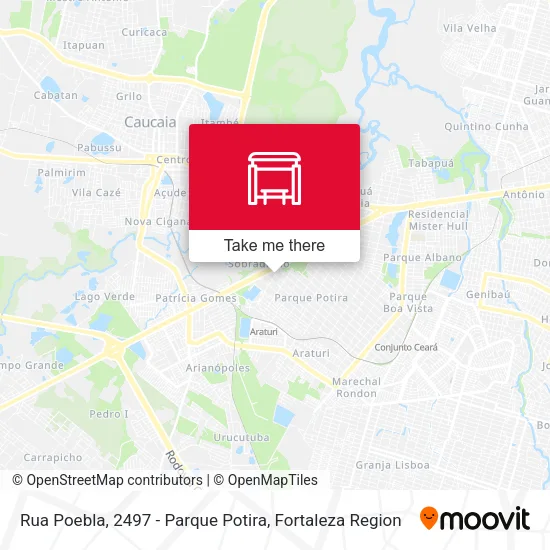 Rua Poebla, 2497 - Parque Potira map
