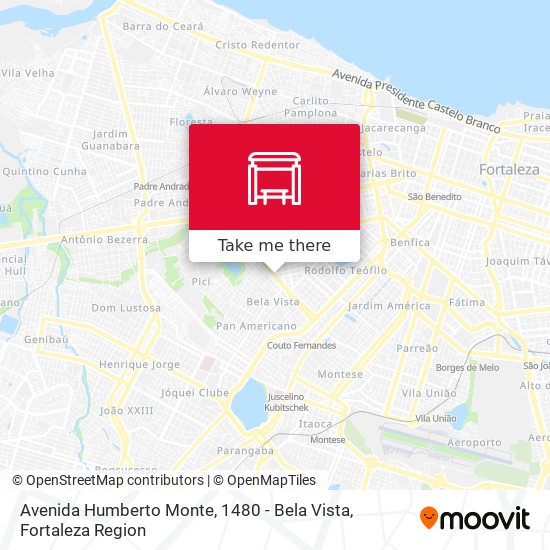 Avenida Humberto Monte, 1480 - Bela Vista map