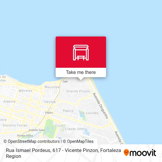 Rua Ismael Pordeus, 617 - Vicente Pinzon map