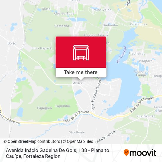 Mapa Avenida Inácio Gadelha De Gois, 138 - Planalto Cauípe