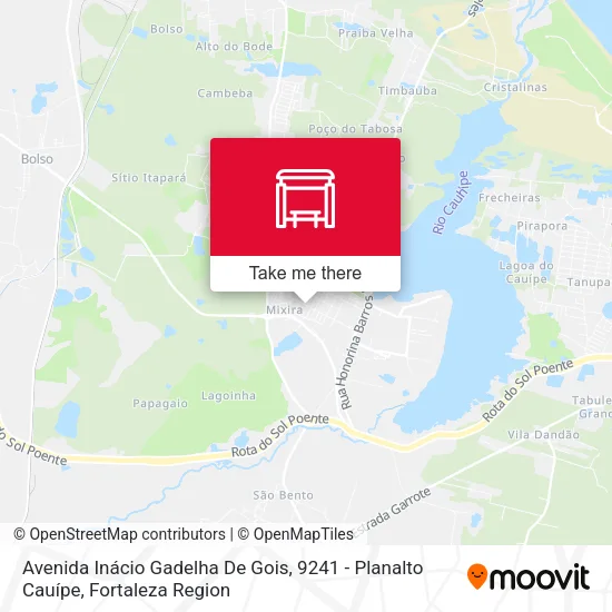 Avenida Inácio Gadelha De Gois, 9241 - Planalto Cauípe map