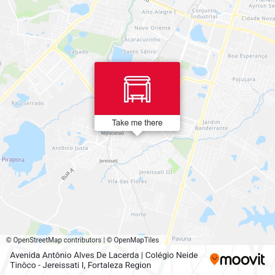 Avenida Antônio Alves De Lacerda | Colégio Neide Tinôco - Jereissati I map