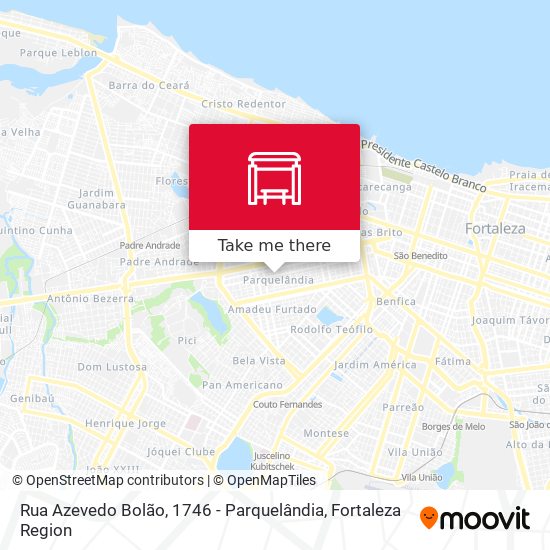 Rua Azevedo Bolão, 1746 - Parquelândia map