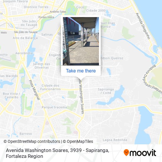 Mapa Avenida Washington Soares, 3939 - Sapiranga