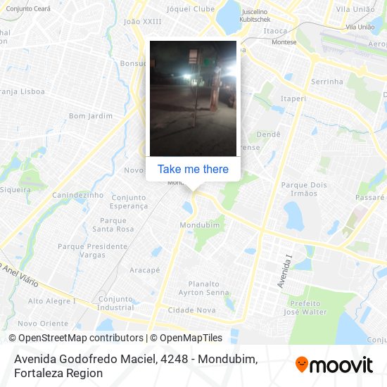 Mapa Avenida Godofredo Maciel, 4248 - Mondubim