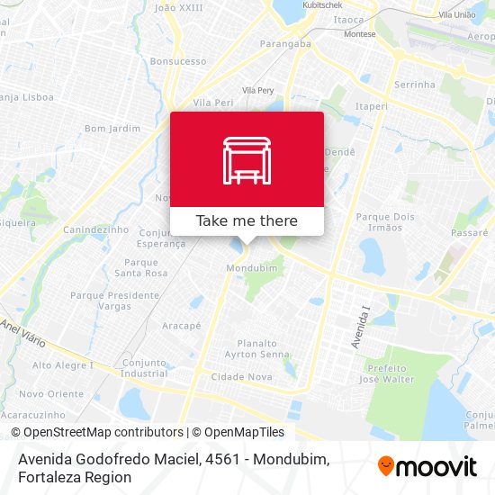 Mapa Avenida Godofredo Maciel, 4561 - Mondubim