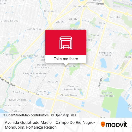 Avenida Godofredo Maciel | Campo Do Rio Negro- Mondubim map