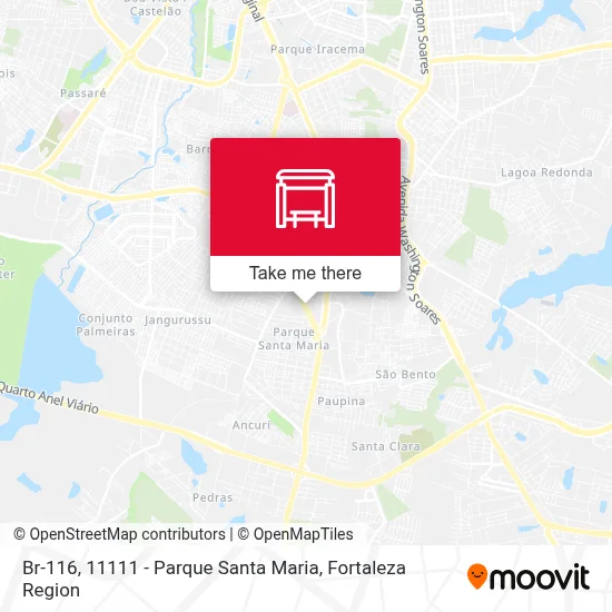 Br-116, 11111 - Parque Santa Maria map