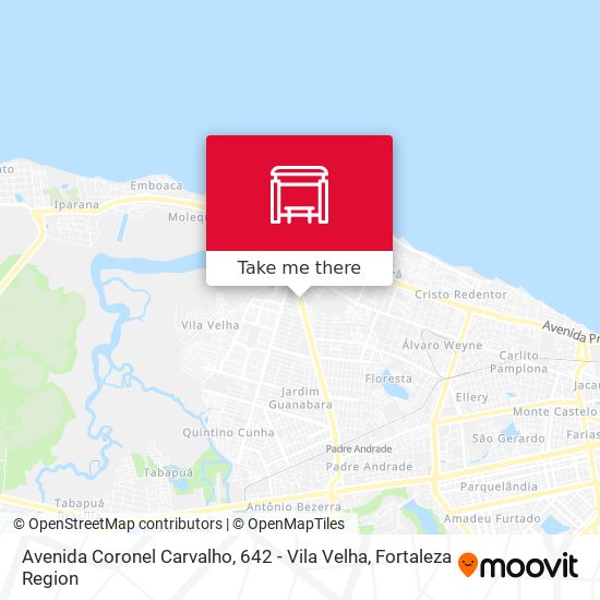 Mapa Avenida Coronel Carvalho, 642 - Vila Velha