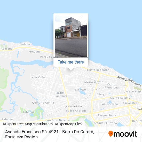 Mapa Avenida Francisco Sá, 4921 - Barra Do Cerará