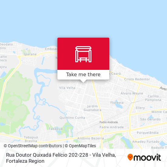 Rua Doutor Quixadá Felício 202-228 - Vila Velha map