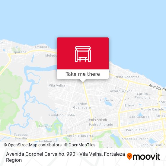 Avenida Coronel Carvalho, 990 - Vila Velha map