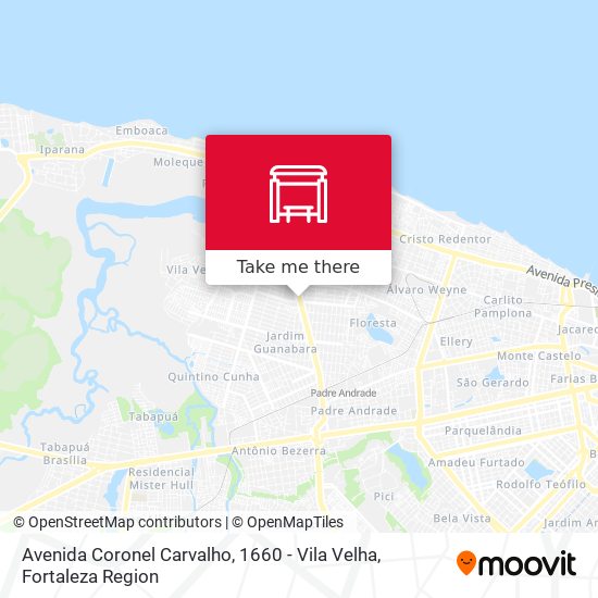 Avenida Coronel Carvalho, 1660 - Vila Velha map