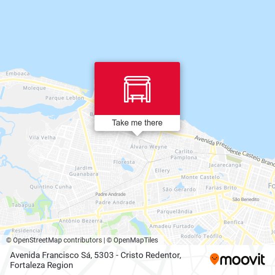 Avenida Francisco Sá, 5303 - Cristo Redentor map