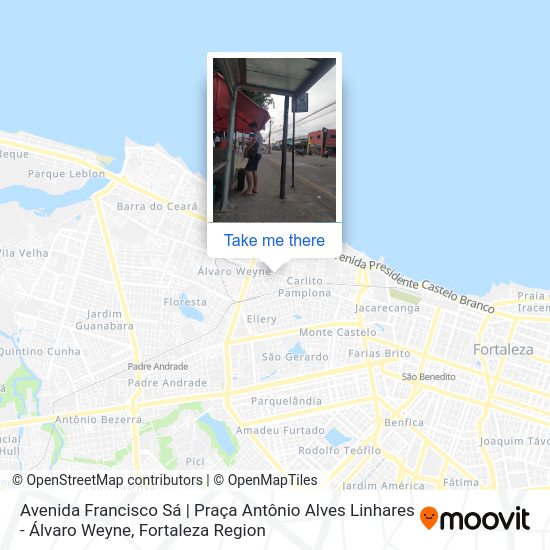 Avenida Francisco Sá | Praça Antônio Alves Linhares - Álvaro Weyne map