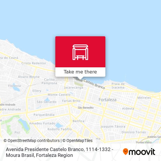 Avenida Presidente Castelo Branco, 1114-1332 - Moura Brasil map