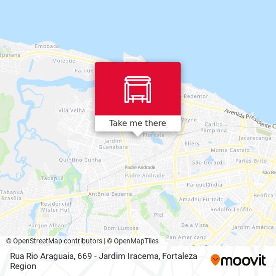 Mapa Rua Rio Araguaia, 669 - Jardim Iracema