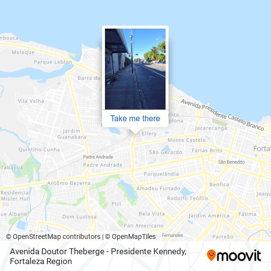 Avenida Doutor Theberge - Presidente Kennedy map