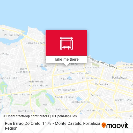 Rua Barão Do Crato, 1178 - Monte Castelo map