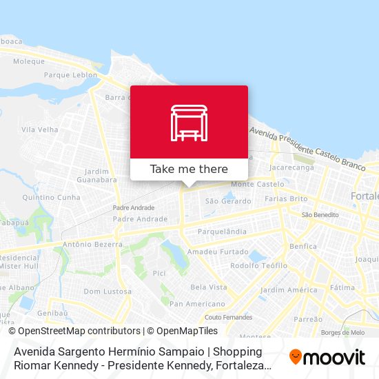 Mapa Avenida Sargento Hermínio Sampaio | Shopping Riomar Kennedy - Presidente Kennedy